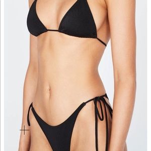 Triangl bikini - Vinca Ebony Black